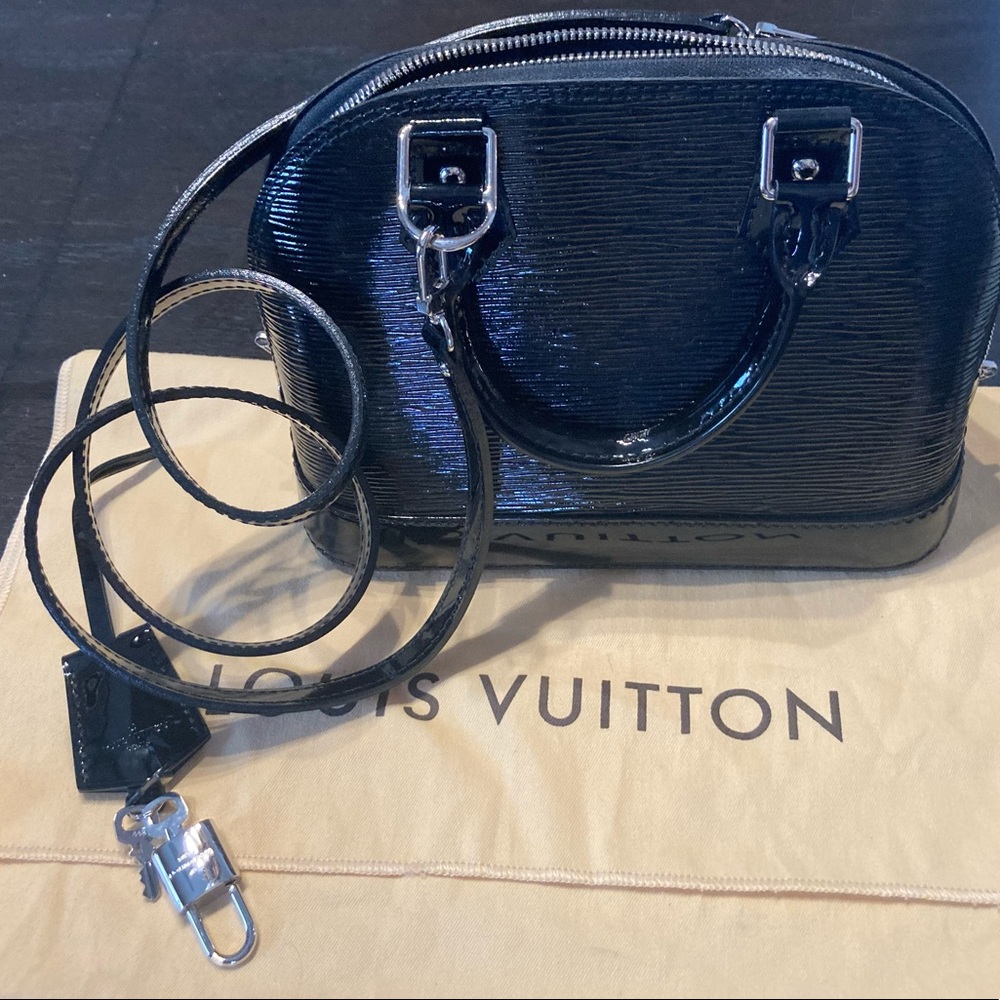 Louis Vuitton Electric Epi Alma Black Handbag